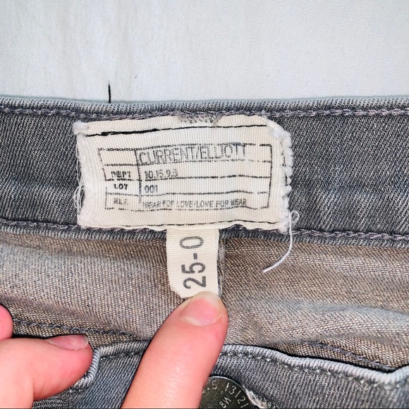 CURRENT/ELLIOT Light Gray Women’s Skinny Jeans - Picture 4 of 7